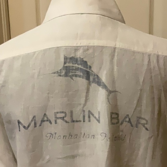 Tommy Bahama Tops - Tommy Bahama White Linen Button Down Shirt. Size Large. FLAW